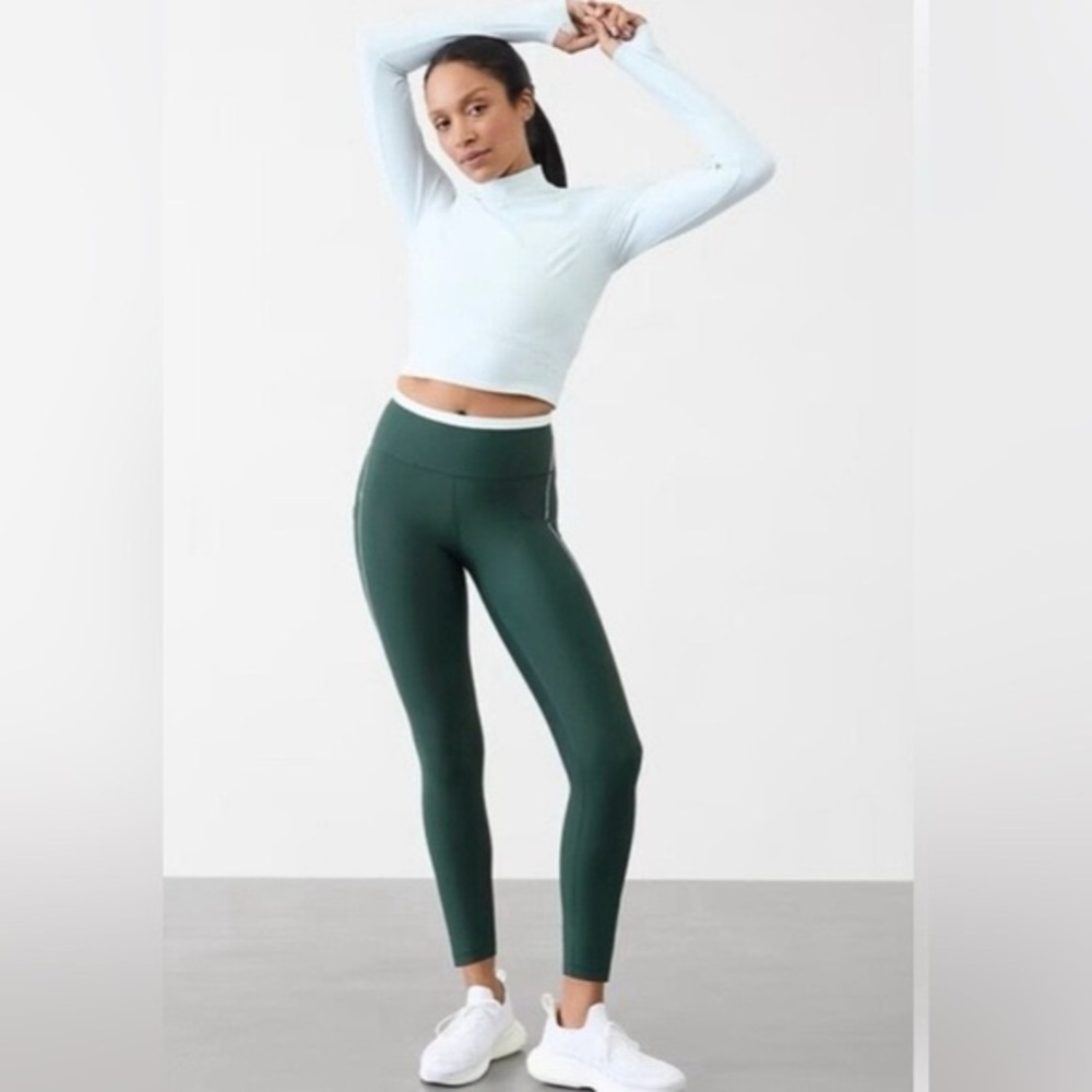 Athleta Women’s Interval Stash Laser Tipped 7/8 High Rise Leggings Size XXS